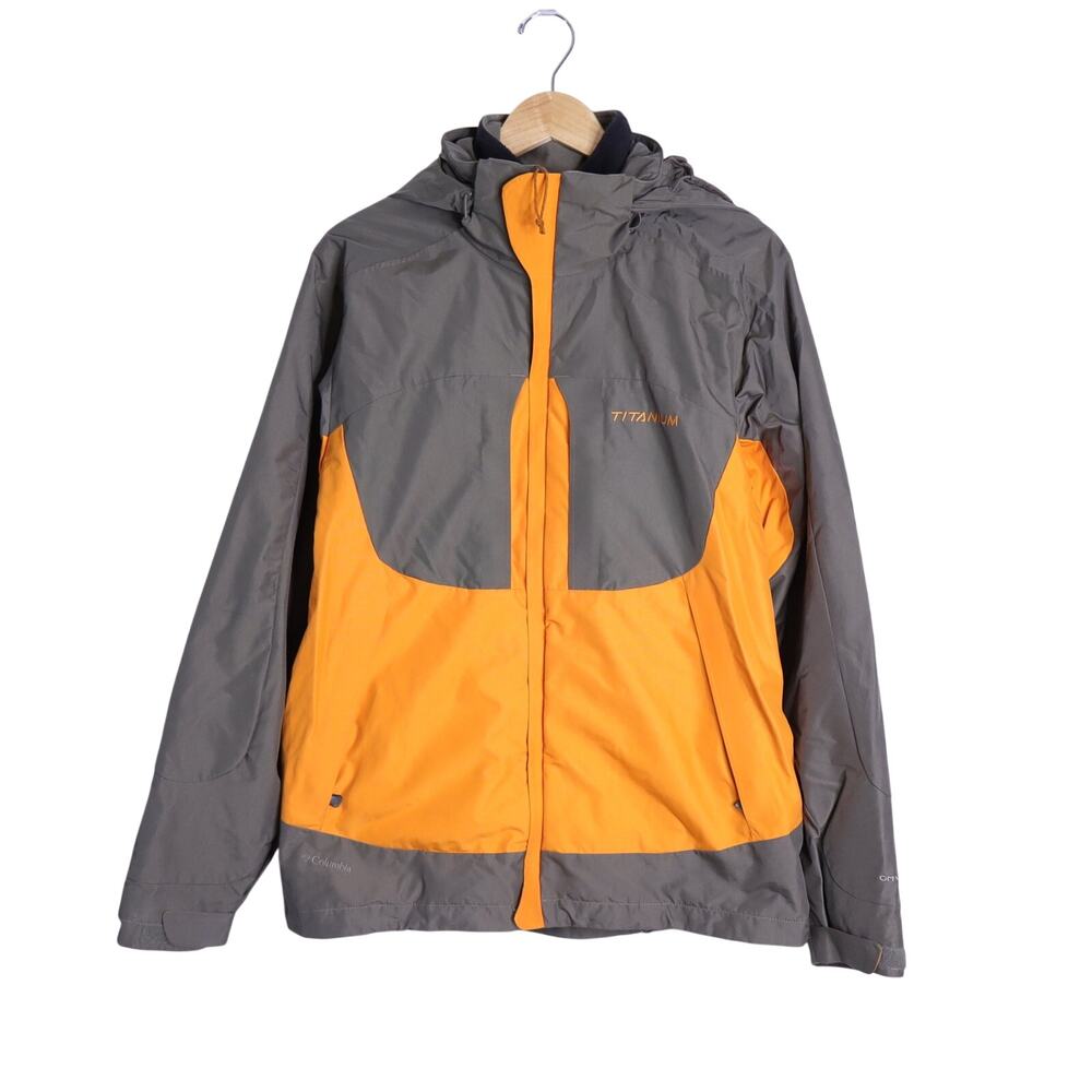 COLUMBIA 3 in 1 Omni Tech Ski Jacket Interchange Shark Sunstone Outdoor Men's M